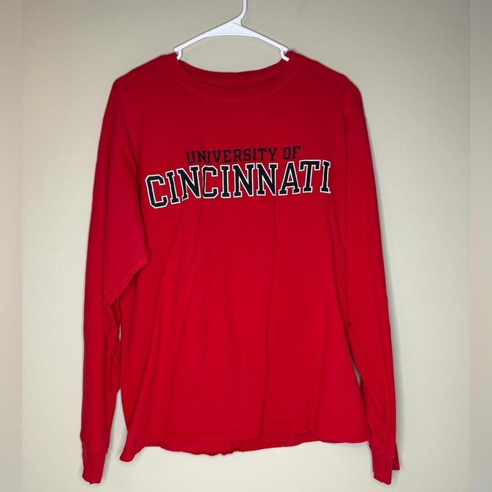 Champion Red Authentic Long Sleeve Shirt